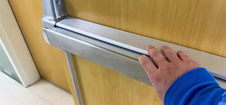 Installing a Push Bar on a Door Elko